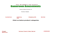 Desktop Screenshot of gameroomamusements.com